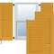 Ekena Millwork 18W x 77H Americraft Two Equal Louver Exterior Real Wood Shutters, Turmeric, PR RW101LV18X77TUH - alternate 1